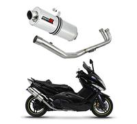 DOMINATOR Ligne complète d'échappement Collecteur Silencieux OV compatible avec T-MAX 500 2008-2011