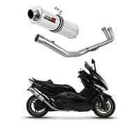 DOMINATOR Ligne complète d'échappement Collecteur Silencieux ST compatible avec T-MAX 500 2008-2011