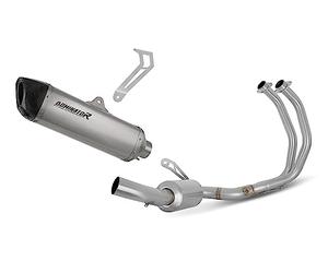 DOMINATOR Ligne complète d'échappement Collecteur Silencieux Titane HP6 compatible avec YZF R7 2021-2023 RACE
