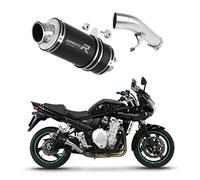 DOMINATOR Pot d'échappement Silencieux GP1 NOIR compatible avec GSF 650 BANDIT N/S 2007-2016