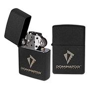 Dominator Urban Combat Essence Briquet Classic, Rechargeable, 5,7x3,8x1,3 cm (Vendu sans Essence) Noir Mat