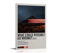 Dominic Fike What Could Possibly Go Wrong Poster d'art anti-éclaboussures pour salon et chambre à coucher Peintures à suspendre Convient pour plusieurs scénarios Pas besoin de perforation Facile à