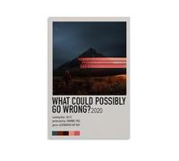 Dominic Fike What Could Possibly Go Wrong Poster d'art anti-éclaboussures pour salon et chambre à coucher Peintures à suspendre Convient pour plusieurs scénarios Pas besoin de perforation Facile à