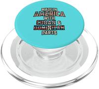 Dominicaine et cubaine fabriquée en Amérique Mélange DNA Heritage Vintage PopSockets PopGrip pour MagSafe