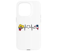 Dominican Ecuadorian Heartbeat Ecuador Flag Heritage Coque pour iPhone 15 Pro