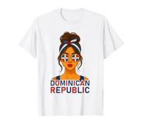Dominican Girl Dominican Republic Flag Dominican Girlfriend T-Shirt