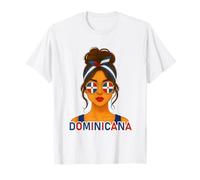 Dominican Girl Dominican Republic Flag Dominicana Girlfriend T-Shirt