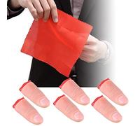 DOMINICK 6 Pièces Pouce Magique Faux Magic Trick Doigts Coupés Réalistes Jouets de Farce pour Décorations Dhalloween Accessoires Performance et Tissu d'Entraînement Rouge