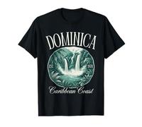 Dominique Côte Caraïbe Est 1978 Cascade Tropicale Vintage T-Shirt Graphique avec Valeur