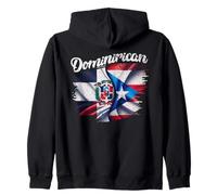 Dominirican DR Dominican Republic Puerto Rico PR Flag Pride Sweat à Capuche