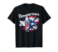 Dominirican DR Dominican Republic Puerto Rico PR Flag Pride T-Shirt