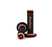 Domino Poignées A020 1295351 Bicolore Noir/Orange MX Full Grip Lot de 2