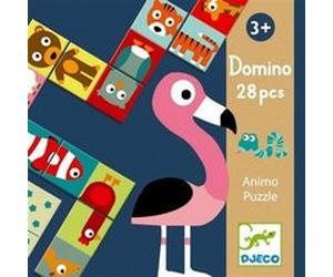 Domino 28 pièces Djeco Animo-Puzzle Multicolore G