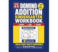 Domino Addition Kindergarten Workbook:: Beginner Math Practice with Visual Domino Counting, Number Bonds & Fun Worksheets for Preschool and Kindergarten