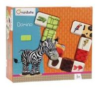 Avenue Mandarine Domino éducatif MY MANDARINE 42764O – Animaux & textures, 28 pcs dès 3 ans