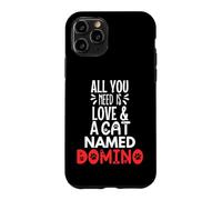 Domino avec nom de Chat - All You Need is Love! Coque pour iPhone 11 Pro