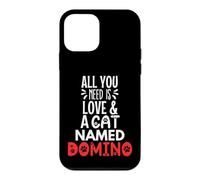 Domino avec nom de Chat - All You Need is Love! Coque pour iPhone 12 Mini