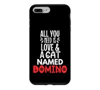 Domino avec nom de Chat - All You Need is Love! Coque pour iPhone 7 Plus/8 Plus