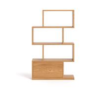 Domino bibliothèque en bois 100 cm, bois massif, scandinave