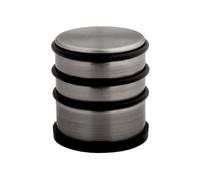 DOMINO Butée de porte DB-04 - Nickel M9 - Ø 70 mm x 80 mm - Autonome - Antidérapant - Pas de perçage