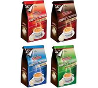 DOMINO Café Lot Découverte 4x36 Dosettes Compatibles Senseo | Assortiment Classique, Doux, Corsé et Décaféiné