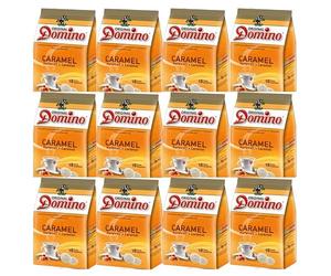 DOMINO Caramel - 216 dosettes de café aromatisé compatibles SENSEO | Dosettes souples intensité 3/5, arabica robusta - café SENSEO aromatisé caramel pour pause café gourmande maison ou bureau