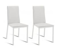DOMINO Chaise Lot de 2 chaise Kilt blanc