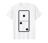 Domino Costume Shirt 1 2 Halloween Group Black T-Shirt