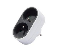 Chacon Domino Biplite Design 2 x 16 A Gris/Blanc