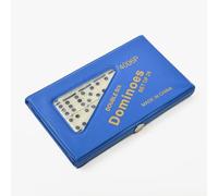 Domino double 6 avec étui de protection, jeu classique complet à 28 carreaux pour adultes et enfants, idéal pour les soirées de jeu en famille et le train mexicain, rangement portable
