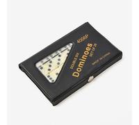 Domino double 6 avec étui de protection, jeu classique complet à 28 carreaux pour adultes et enfants, idéal pour les soirées de jeu en famille et le train mexicain, rangement portable