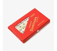 Domino double 6 avec étui de protection, jeu classique complet à 28 carreaux pour adultes et enfants, idéal pour les soirées de jeu en famille et le train mexicain, rangement portable