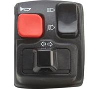DOMINO Ensemble interrupteur de guidon gauche noir BOOSTER, BW'S, SENDA '00, HUP, clignotants, feux
