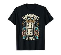 Domino Game Night Cool Tattoo Homme Cartoon Domino King T-Shirt