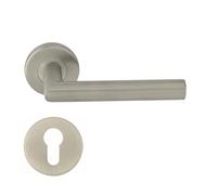 Domino Lot de poignées de porte EF Sigma-r Inox en acier inoxydable PZ/bureau