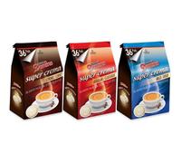 DOMINO Mix | 3x36 dosettes de Café compatibles Senséo Corsé/Classique/Doux