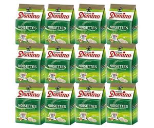 DOMINO Noisette - 216 dosettes de café aromatisé compatibles SENSEO | Dosettes souples intensité 3/5, arabica robusta - café SENSEO aromatisé noisette pour pause café gourmande maison, bureau