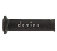Domino Paire de poignées bicolore noir/gris pour moto routière/Racing en matériau bi-composant Longueur : 120 mm et 125 mm Accessoires : 97.5595.04-00