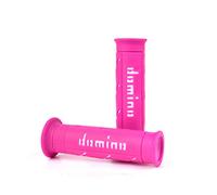 Domino Paire de poignées XM2 Super Soft à extrémité ouverte 22 mm 120-125 mm Rose