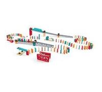 Circuit de dominos en bois - HAPE - Usine Robot - 3 ans et plus - Multicolore - Jouet