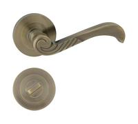 Domino Poignée de porte CasablanKA-R M3 Bronze WC/salle de bain