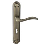 domino Poignée de porte PETRA M3 BB-Buntbart 72 - Pour porte de chambre - Ensemble de poignées de porte - Bronze