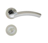 Domino Poignée de porte Sharon-R Eco M6/M9 Chrome de nickel de Salle de Bain WC [salle]