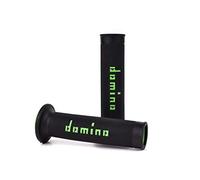 Domino Poignée en caoutchouc Offroad droite - Diamètre : 22 mm - Longueur : 126 mm - Noir - A01041C440B7-0