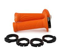 Domino D100 Off Road Color D-lock Grips Orange