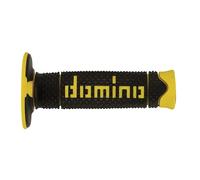 Domino Poignées de guidon cross Full Grip – Noir/Jaune
