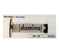 Domino - Poignées Guidon Cross Full Grip Noir Blanc