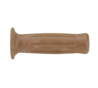 Domino Paire de poignées vintage marron fermées 22 mm x 120 mm pour guidon moto/scooter/cyclo