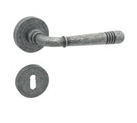 DOMINO-r pOIGNÉE dE pORTE bB-lOFT m95 nICKEL aNTIQUE pOUR sERRURE à gARNITURES