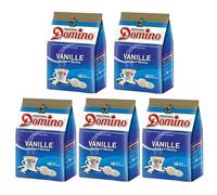 DOMINO Vanille | Lot de 5x18 dosettes de café aromatisées à la Vanille | COMPATIBLES SENSEO®